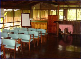 Sala de Conferencias en Selva Verde, Costa Rica