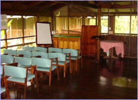 Sala de Conferencias en Selva Verde, Costa Rica