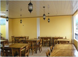 Restaurante en el Hotel Arenal Jireh en La Fortuna