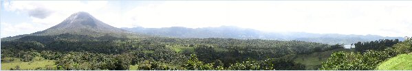Area del volcán Arenal en Costa Rica