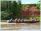 Panga de locales en Tortuguero - Costa Caribe de Costa Rica