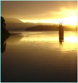 Atardecer en la laguna del Arenal